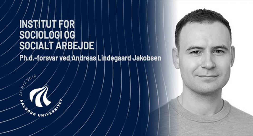 Andreas Lindegaard Jakobsen har undersøgt betydningen af det nære sociale miljø i personers nabolag for deres mentale helbred. Foto: Hjortlund Medier. Fotocollage: Cirkeline Kappel, AAU