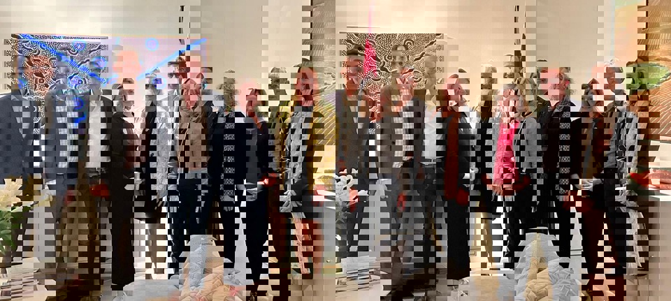 CUBB-forskere Flemming Larsen og Dorte Caswelli rundbordssamtale med australsk delegation. Foto: Martina Nygren Leijerfelt